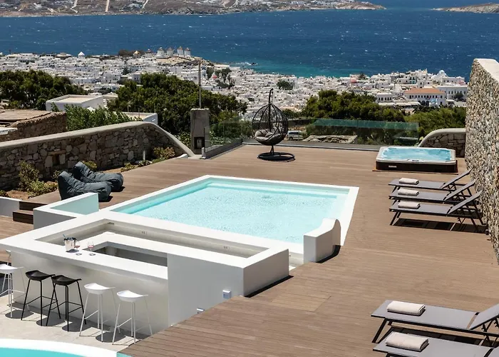 Villa In Mykonos - 6 Bedroom - 1Km From Mykonos Town - Infinity Pool - Sunset View