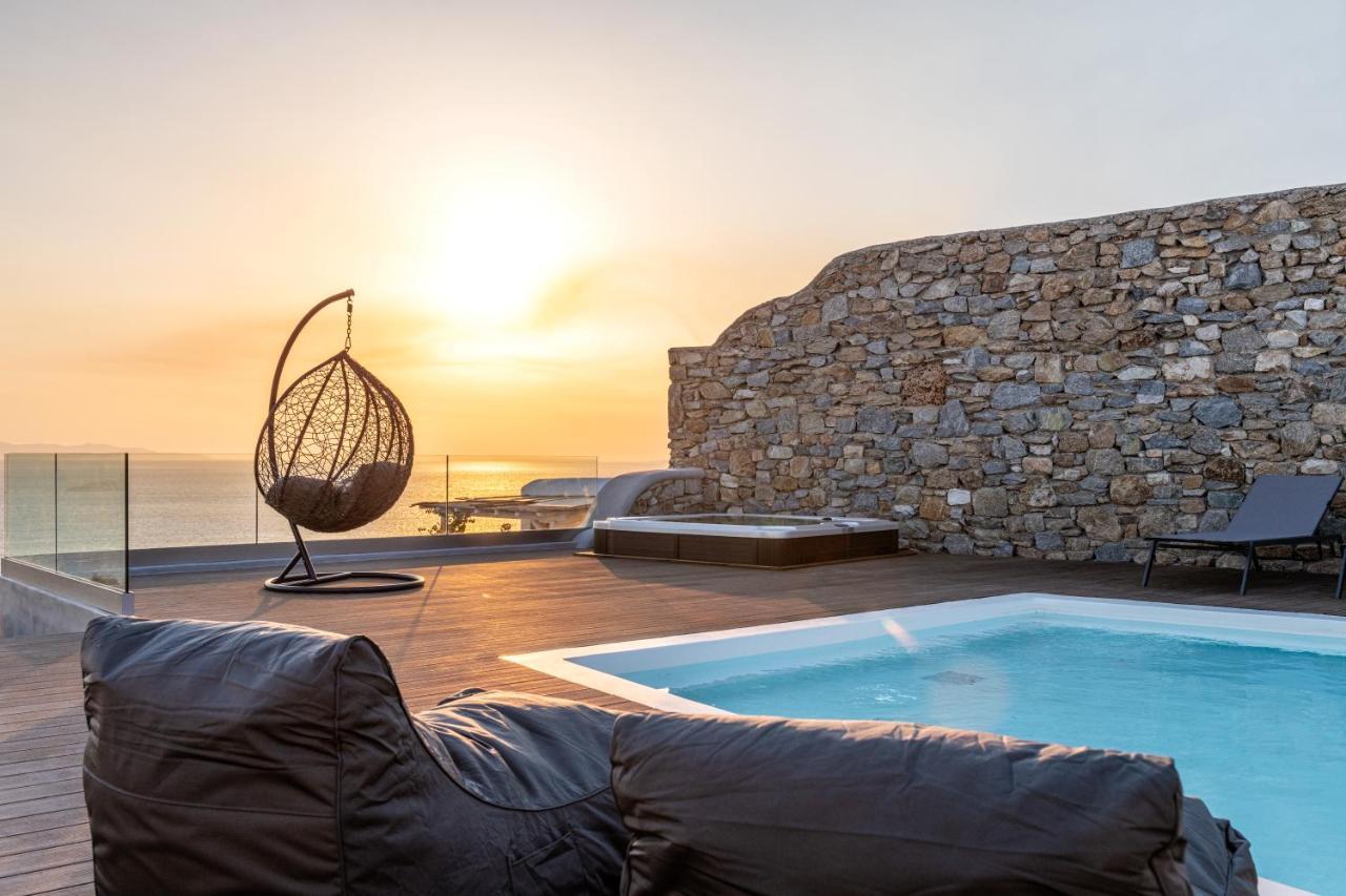 Villa In Mykonos - 6 Bedroom - 1km From - Infinity Pool - Sunset View