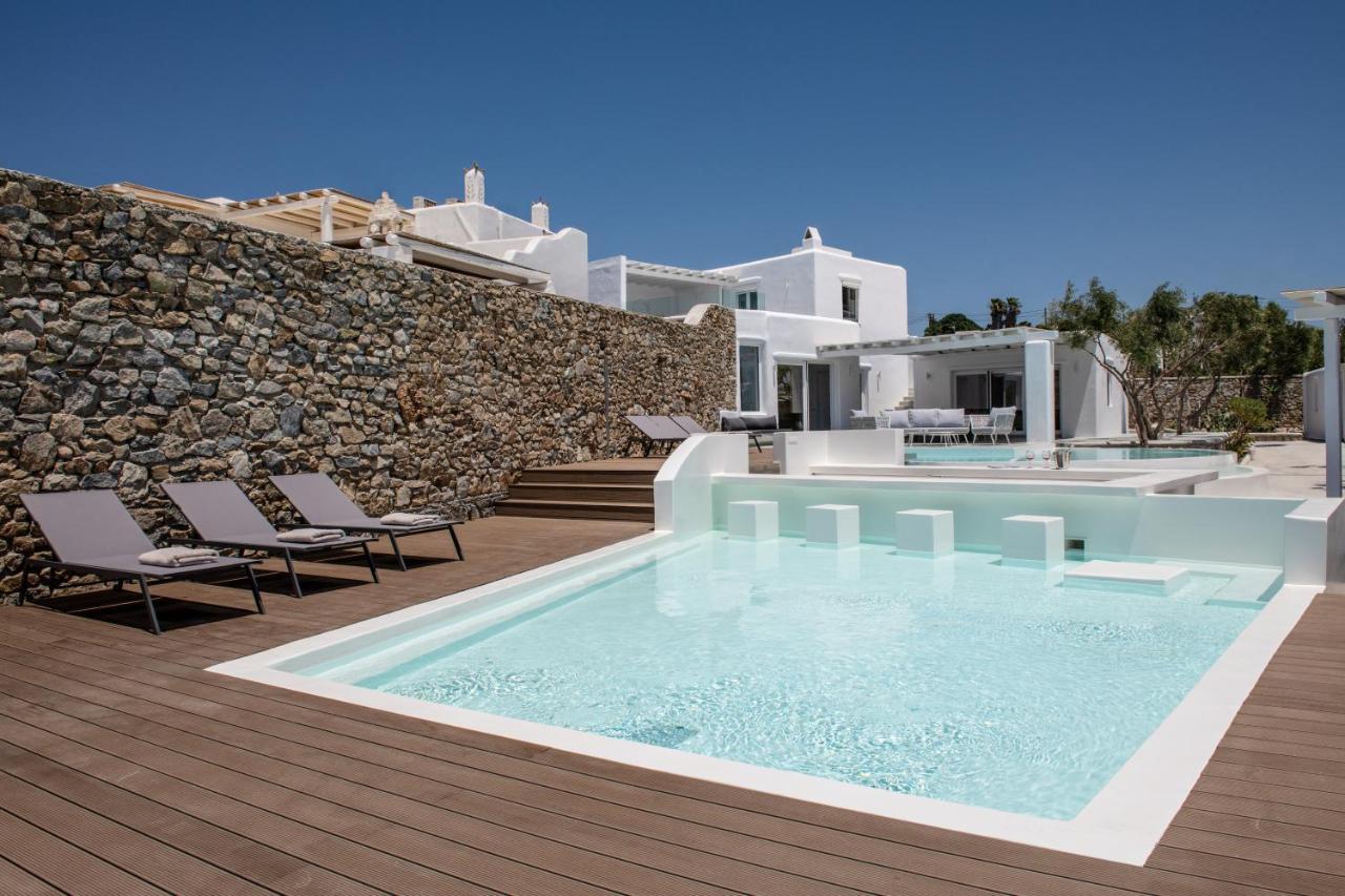 Villa In Mykonos - 6 Bedroom - 1km From - Infinity Pool - Sunset View *