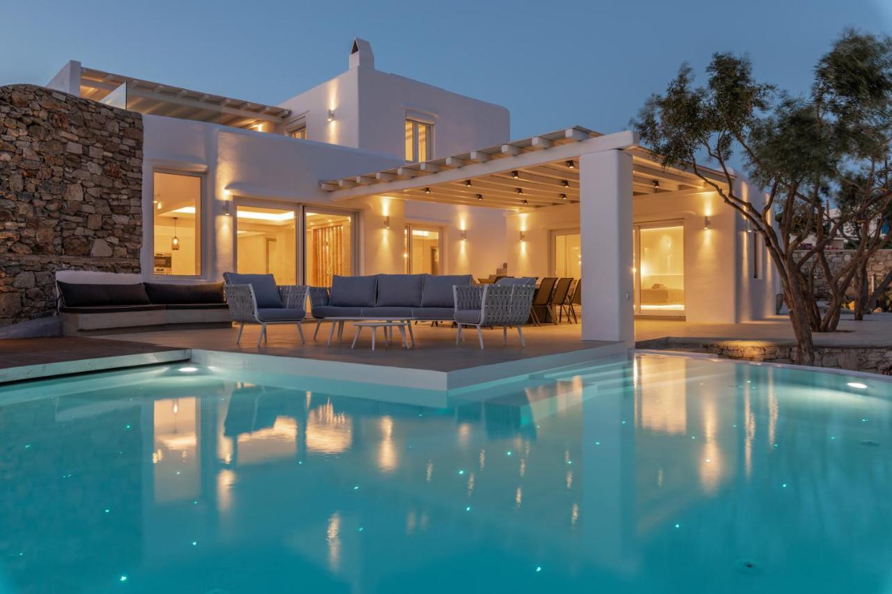Villa In Mykonos - 6 Bedroom - 1km From - Infinity Pool - Sunset View *